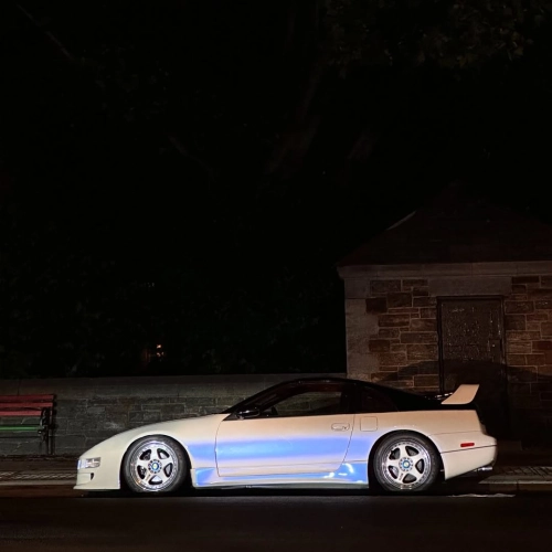 Ravoony Plus PET Glossy White to Blue Car Vinyl Wrap review 