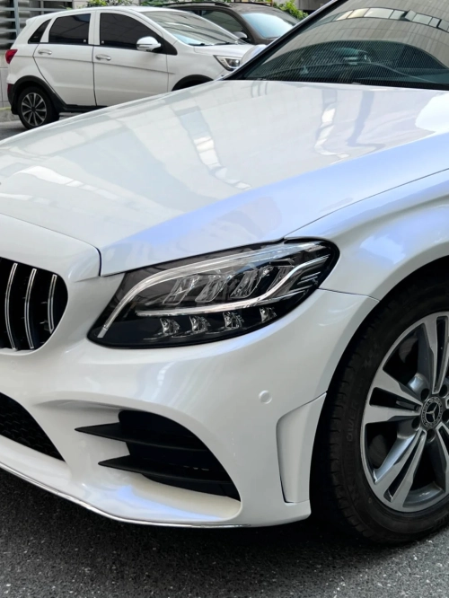 Ravoony Plus PET Glossy White to Blue Car Vinyl Wrap review 