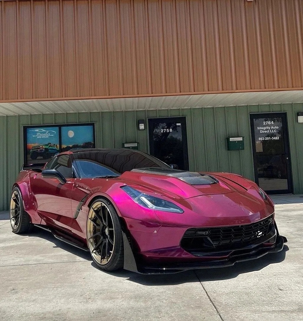 Ravoony Plus PET Glossy Metallic Rubellite Purple Vinyl Wrap review Freya Chen 01