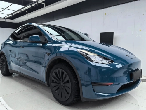 Ravoony Basic PET Gloss Butterfly Valley Blue Vinyl Car Wrap review 