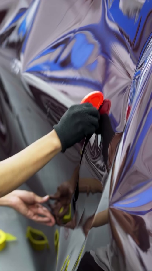 Ravoony Plus PET Gloss Black Rose Vinyl Wrap review 