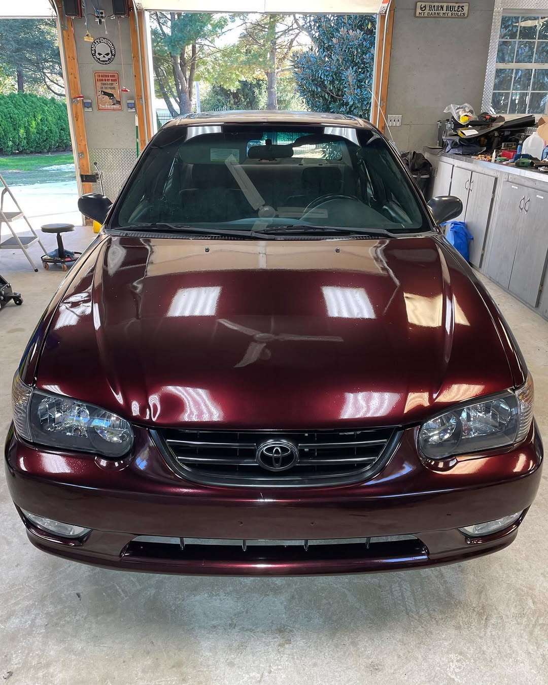 Ravoony Plus PET Gloss Black Rose Vinyl Wrap review Bordeaux Chen 04