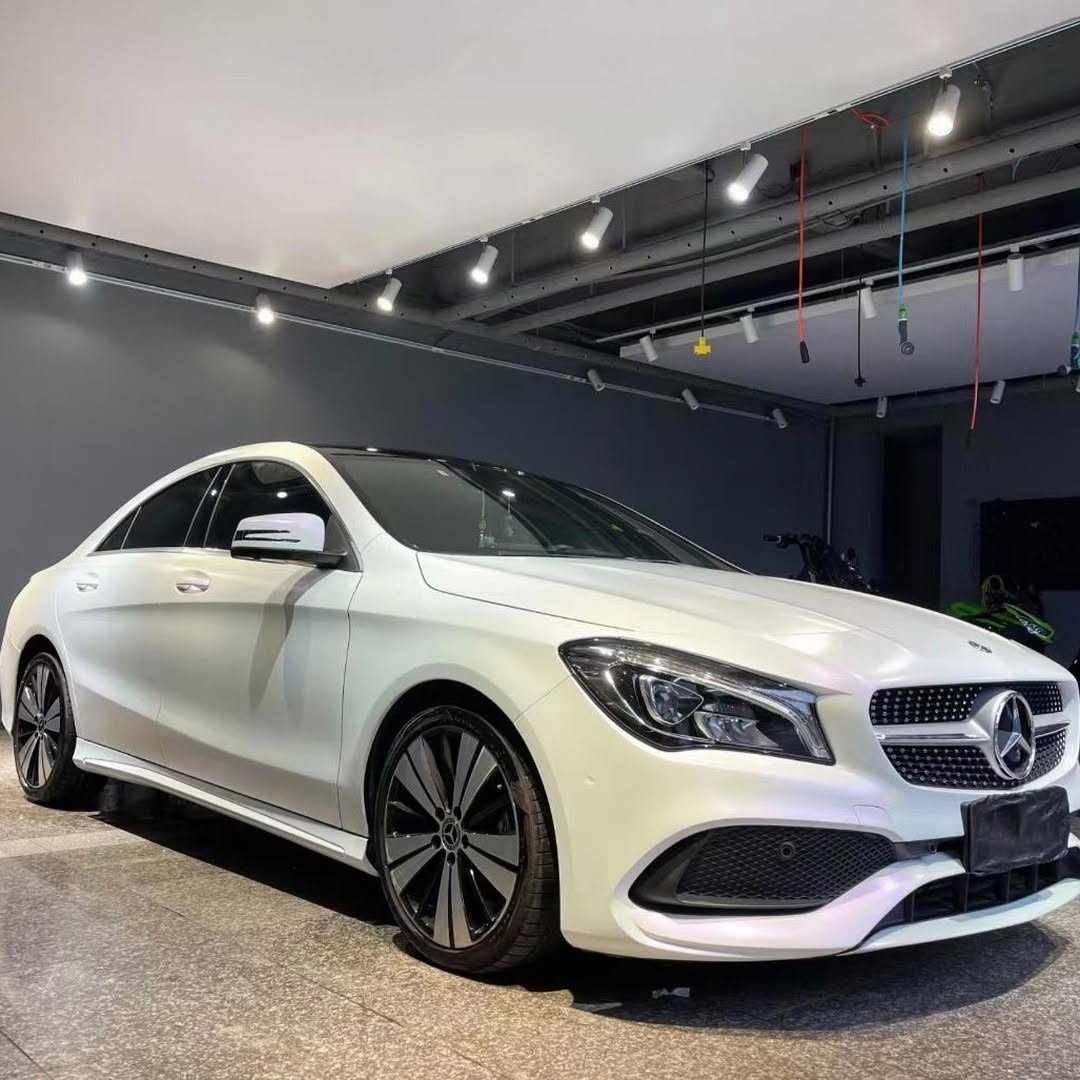 Ravoony Plus PET Glossy White to Purple Vinyl Car Wrap review Skye Lavender 00