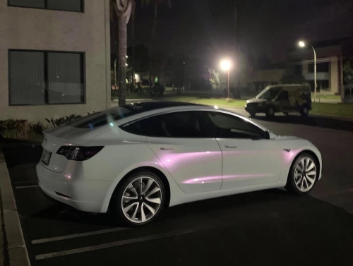  Ravoony Plus PET Glossy White to Pink Car Wrap review 