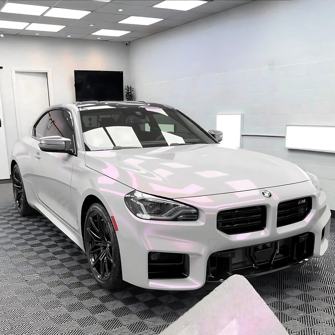  Ravoony Plus PET Glossy White to Pink Car Wrap review Prismatic Bloom Studio 00
