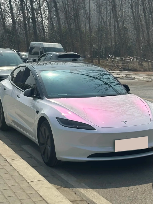  Ravoony Plus PET Glossy White to Pink Car Wrap review 