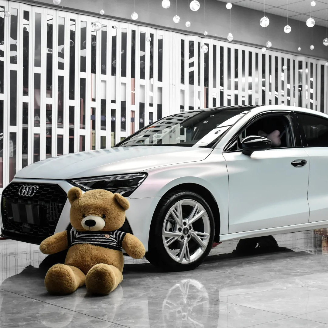 Ravoony Plus PET Matte White To Pink Car Vinyl Wrap review Velvet Bloom Garage 04