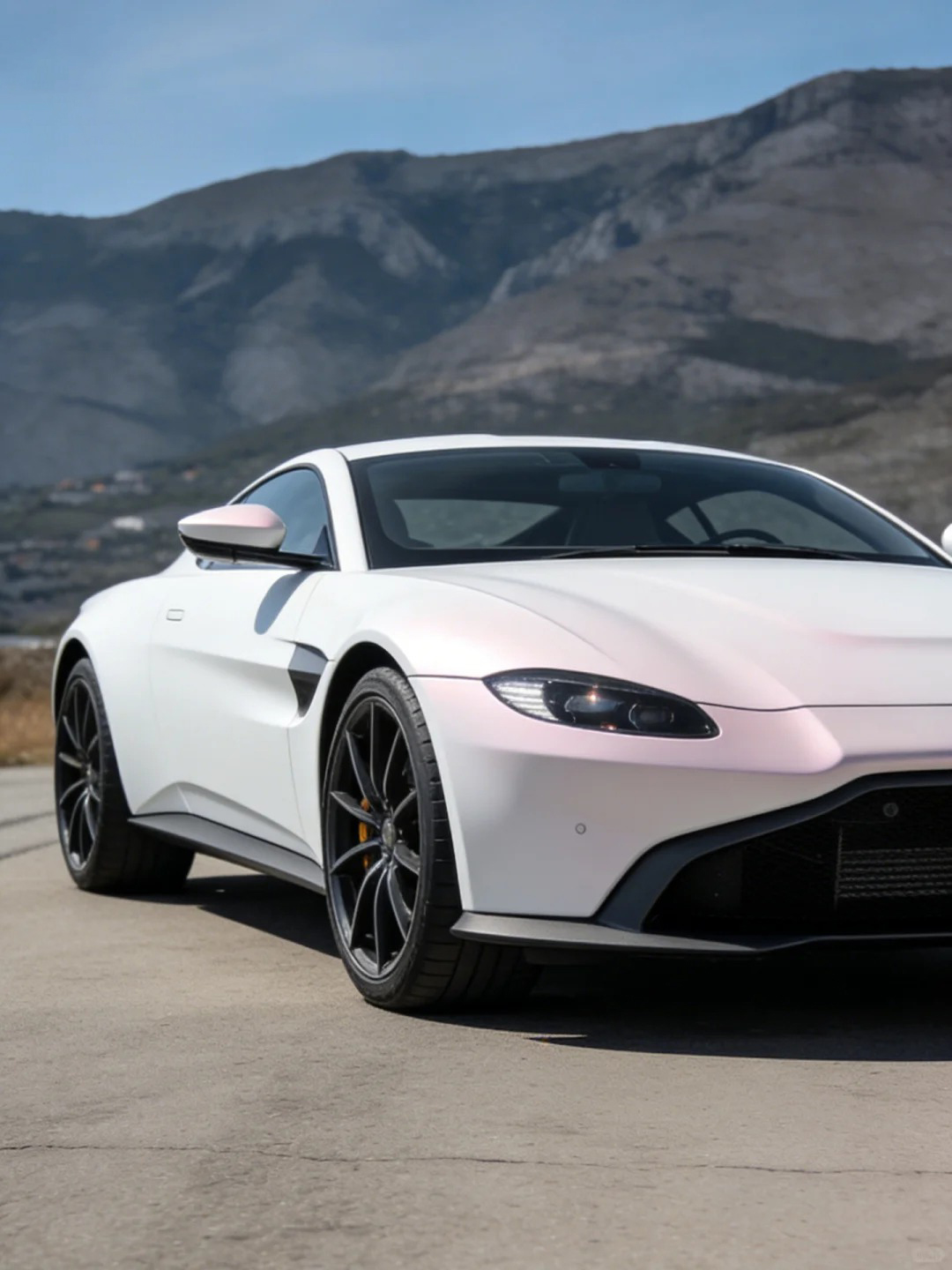 Ravoony Plus PET Matte White To Pink Car Vinyl Wrap review Frosted Petal Customs 04