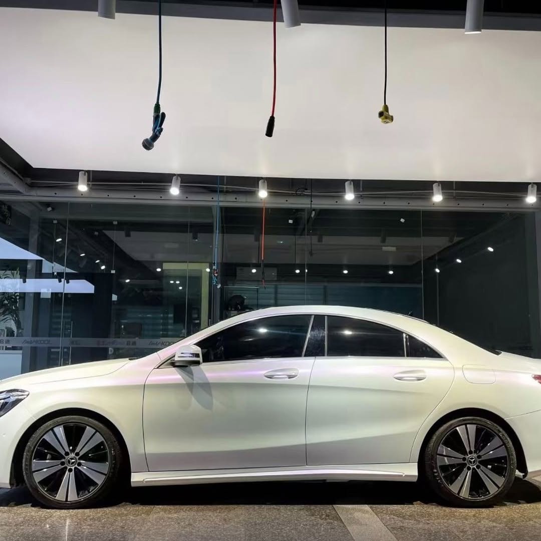 Ravoony Plus Pure Metallic White To Purple Vinyl Car Wrap review Orion Vega 03