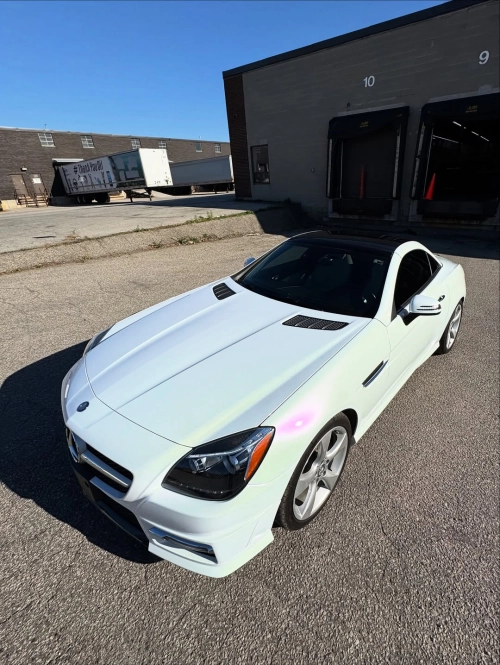 Ravoony Plus Pure Metallic White To Purple Vinyl Car Wrap review 