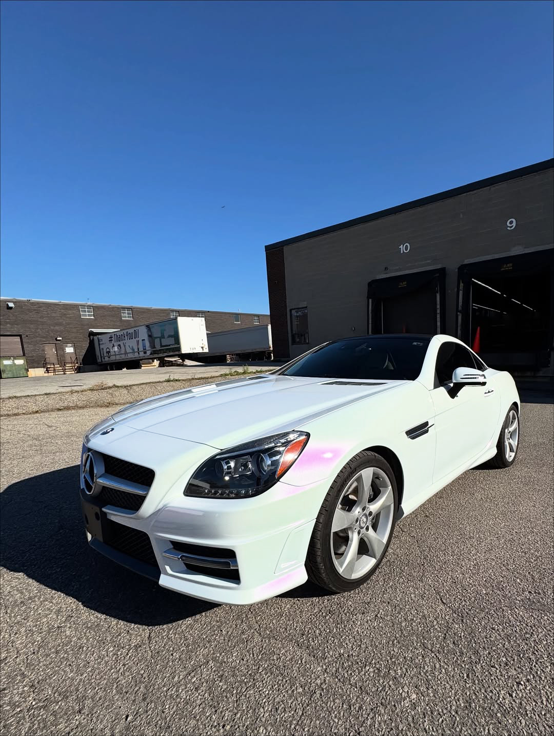 Ravoony Plus Pure Metallic White To Purple Vinyl Car Wrap review Nova Pearl 05