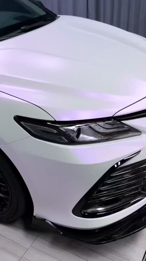 Ravoony Plus Pure Metallic White To Purple Vinyl Car Wrap review 