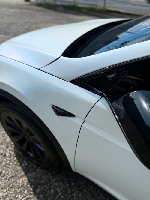 Ravoony Plus Matte Pure Metallic White to Blue Car Vinyl Wrap review 