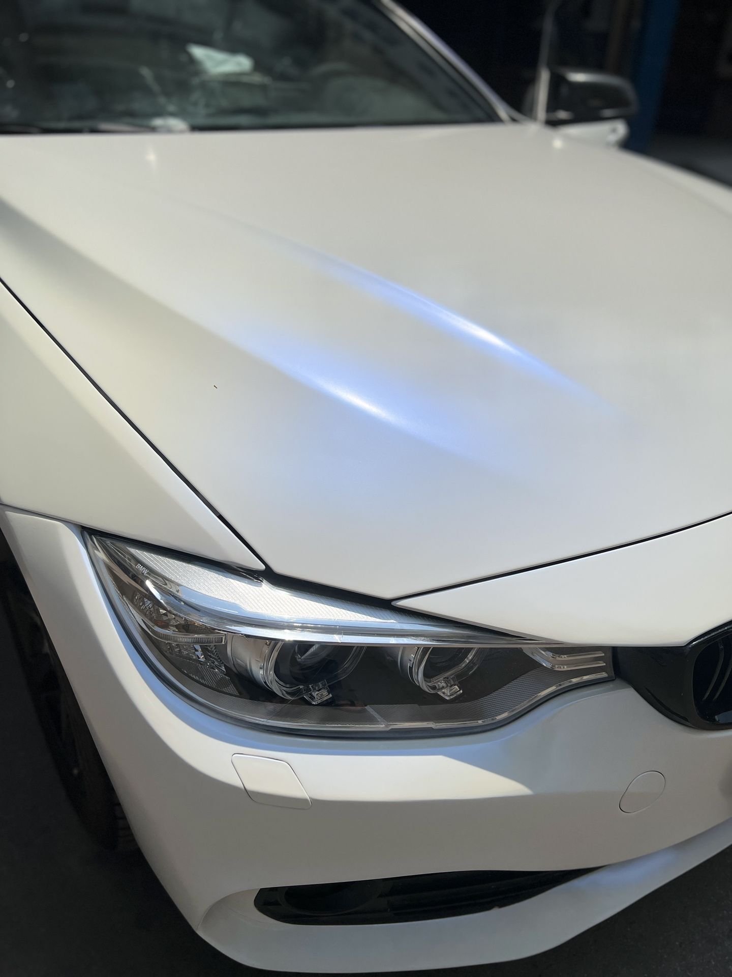 Ravoony Plus Matte Pure Metallic White to Blue Car Vinyl Wrap review River Gale 01