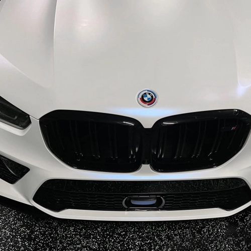Ravoony Plus Matte Pure Metallic White to Blue Car Vinyl Wrap review 