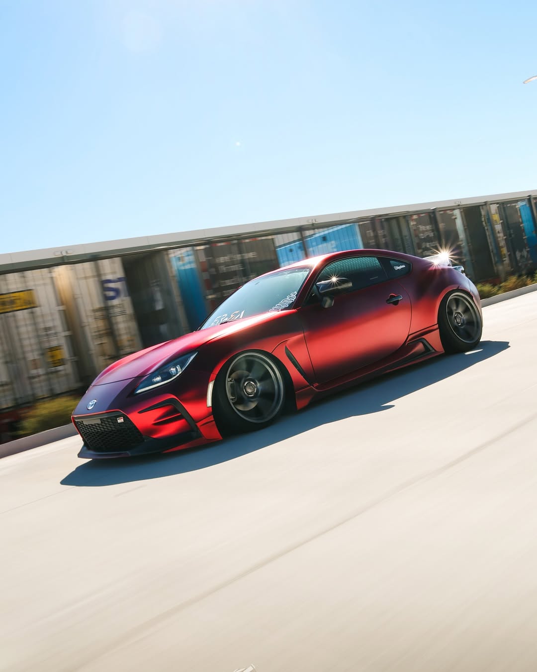 Ravoony Plus PET Matte Chrome Romanee Red Vinyl Car Wrap review Gilbert Chitwoodn 01