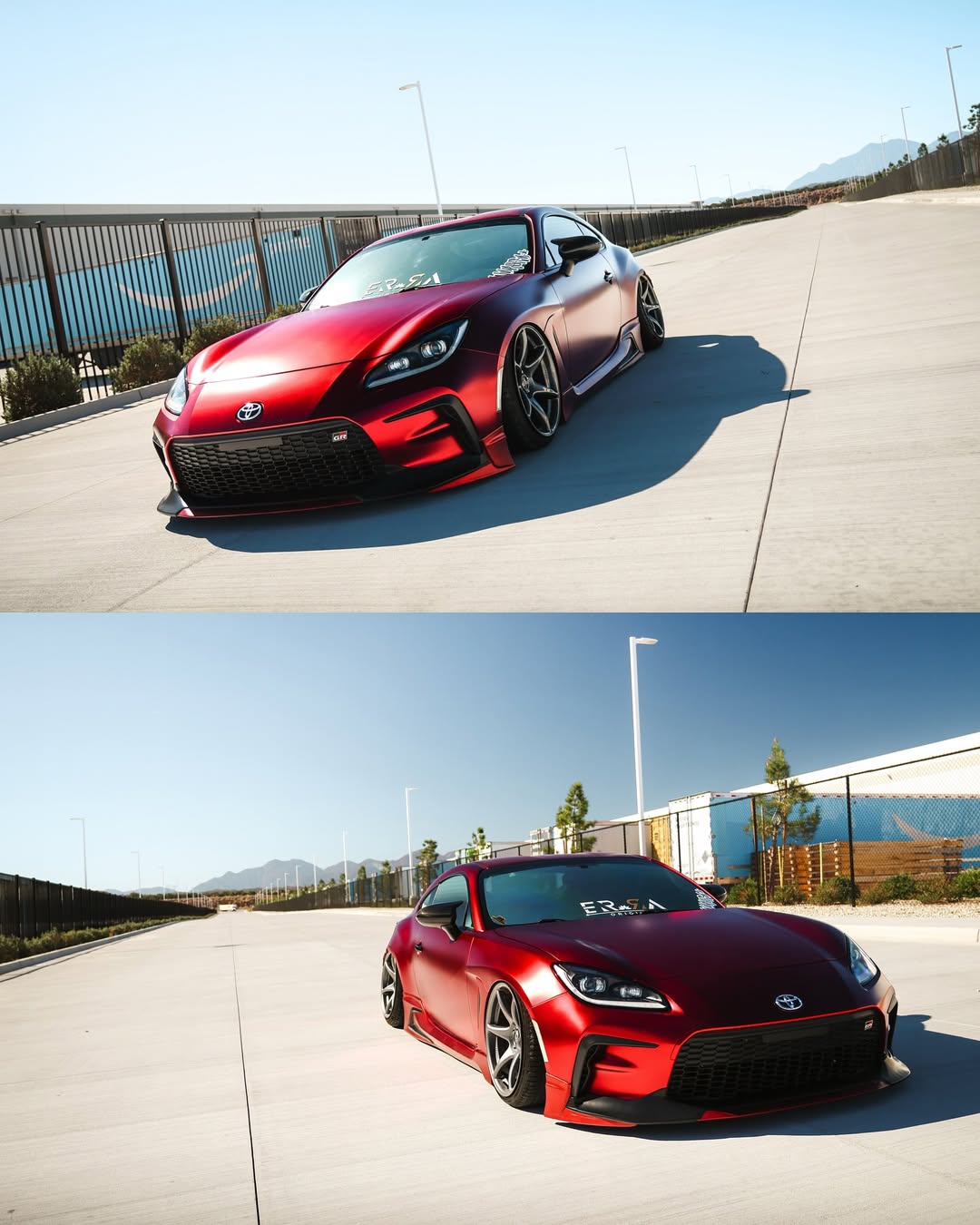 Ravoony Plus PET Matte Chrome Romanee Red Vinyl Car Wrap review Gilbert Chitwoodn 02