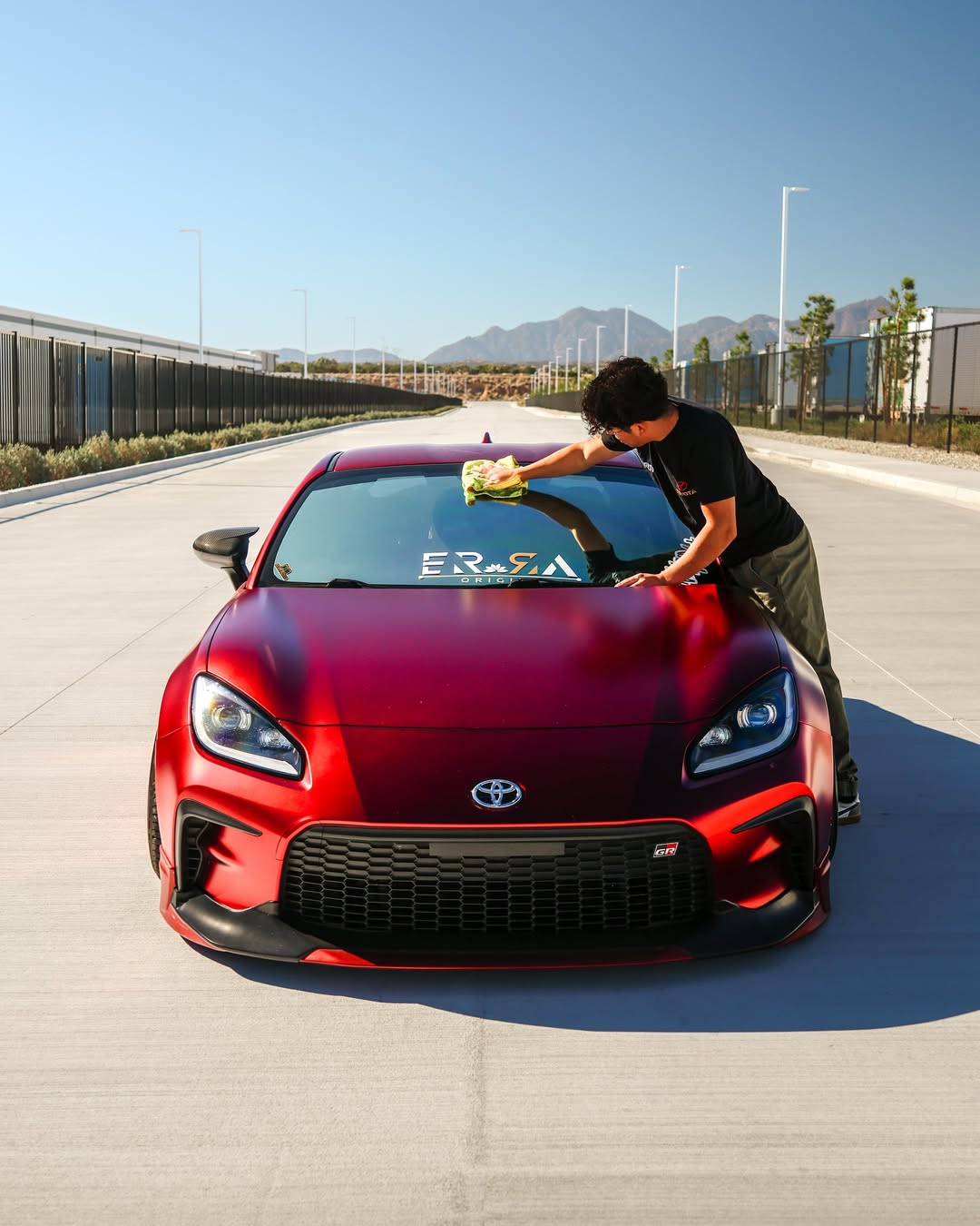 Ravoony Plus PET Matte Chrome Romanee Red Vinyl Car Wrap review Gilbert Chitwoodn 05