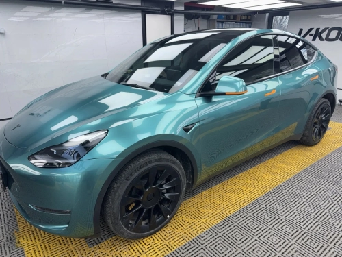 Ravoony Plus PET Gloss Metallic Ryan Green Car Wrap review 