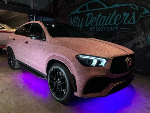 Ravoony Plus PET Super Glitter Pink Car Vinyl Wrap review 