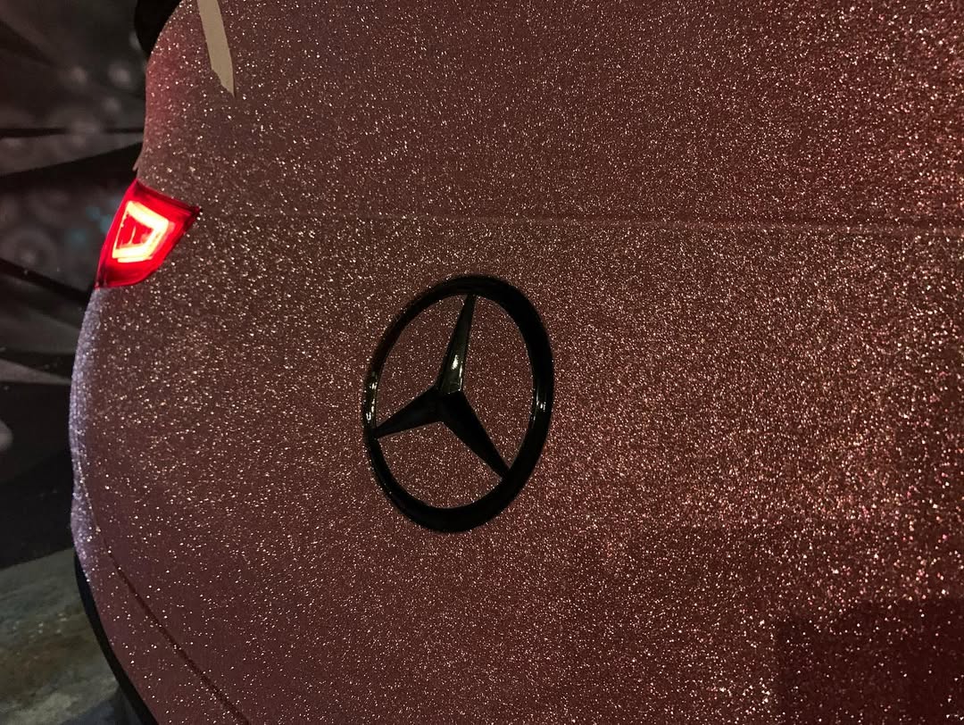 Ravoony Plus PET Super Glitter Pink Car Vinyl Wrap review Leo Vance 06