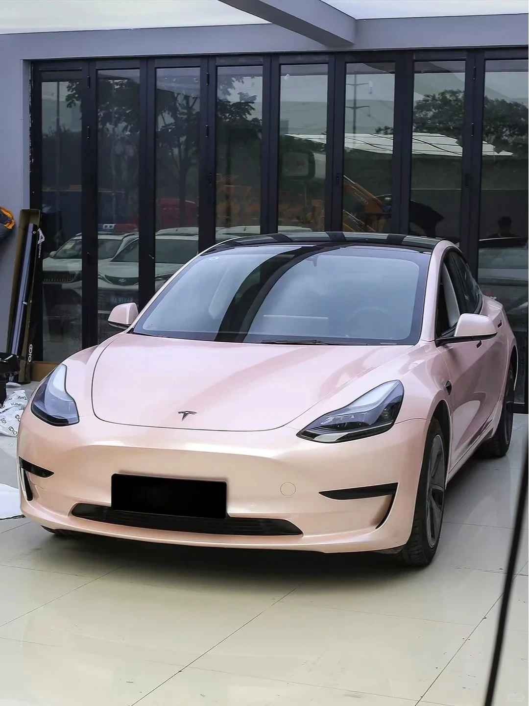 Ravoony Plus Gloss Macaron Peach Pink Vinyl Car Wrap review Asher Peach 00