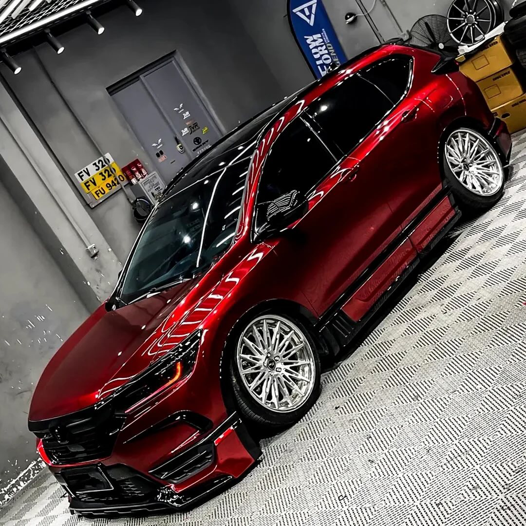 Ravoony Plus PET Tesla Gloss Midnight Cherry Red Vinyl Car Wrap review Owen Shaw 02