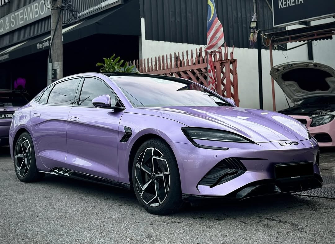 Ravoony Plus PET Gloss Victoria Purple Car Vinyl Wrap review David Chen