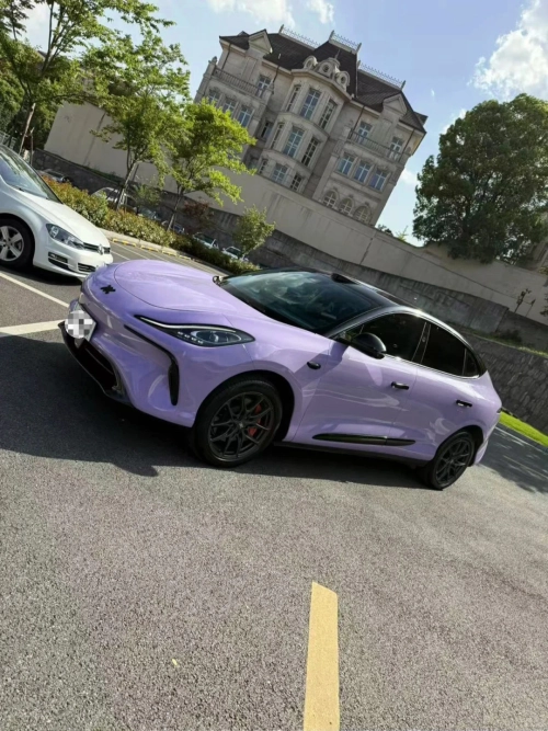 Ravoony Plus PET Gloss Victoria Purple Car Vinyl Wrap review 