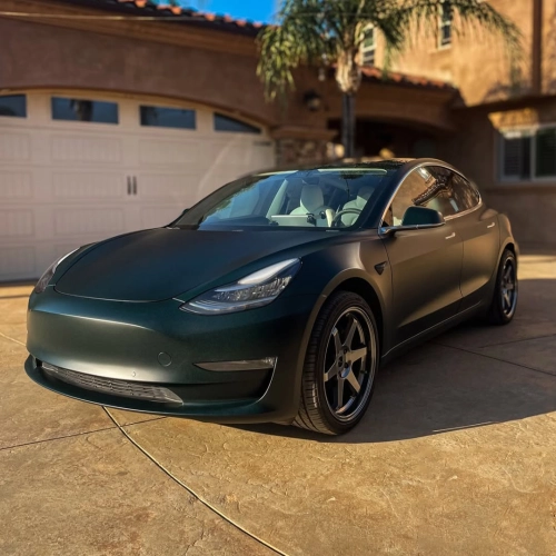 Ravoony Plus PET Matte Emerald Green Car Vinyl Wrap review 