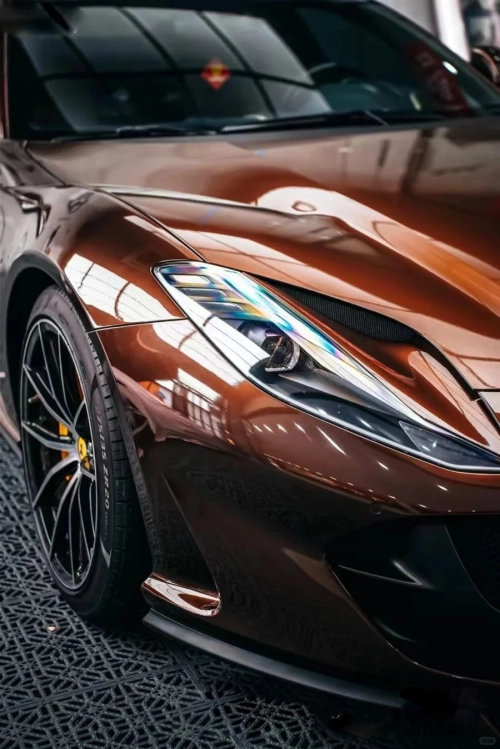 Ravoony Plus Porsche Gloss Terra Brown Vinyl Car Wrap review 