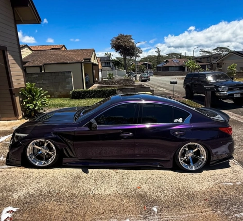 Ravoony Plus PET Gloss Ghost Midnight Purple Car Vinyl Wrap review 