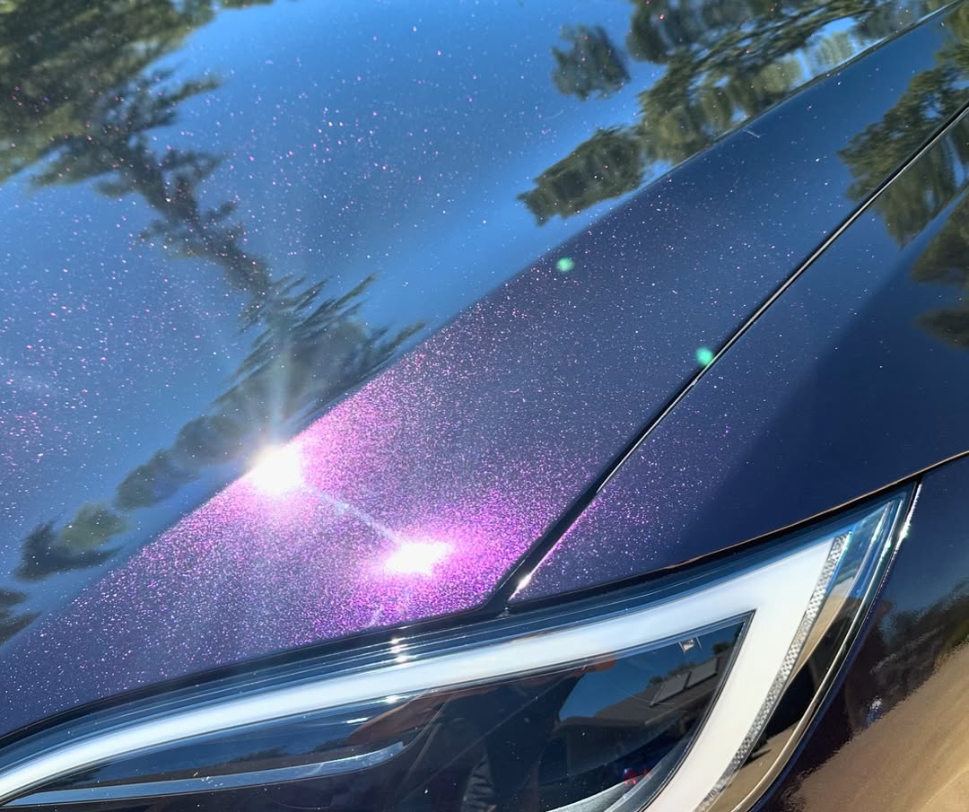 Ravoony Plus PET Gloss Ghost Midnight Purple Car Vinyl Wrap review Rosie sheng 03