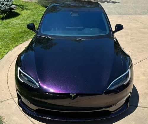 Ravoony Plus PET Gloss Ghost Midnight Purple Car Vinyl Wrap review 
