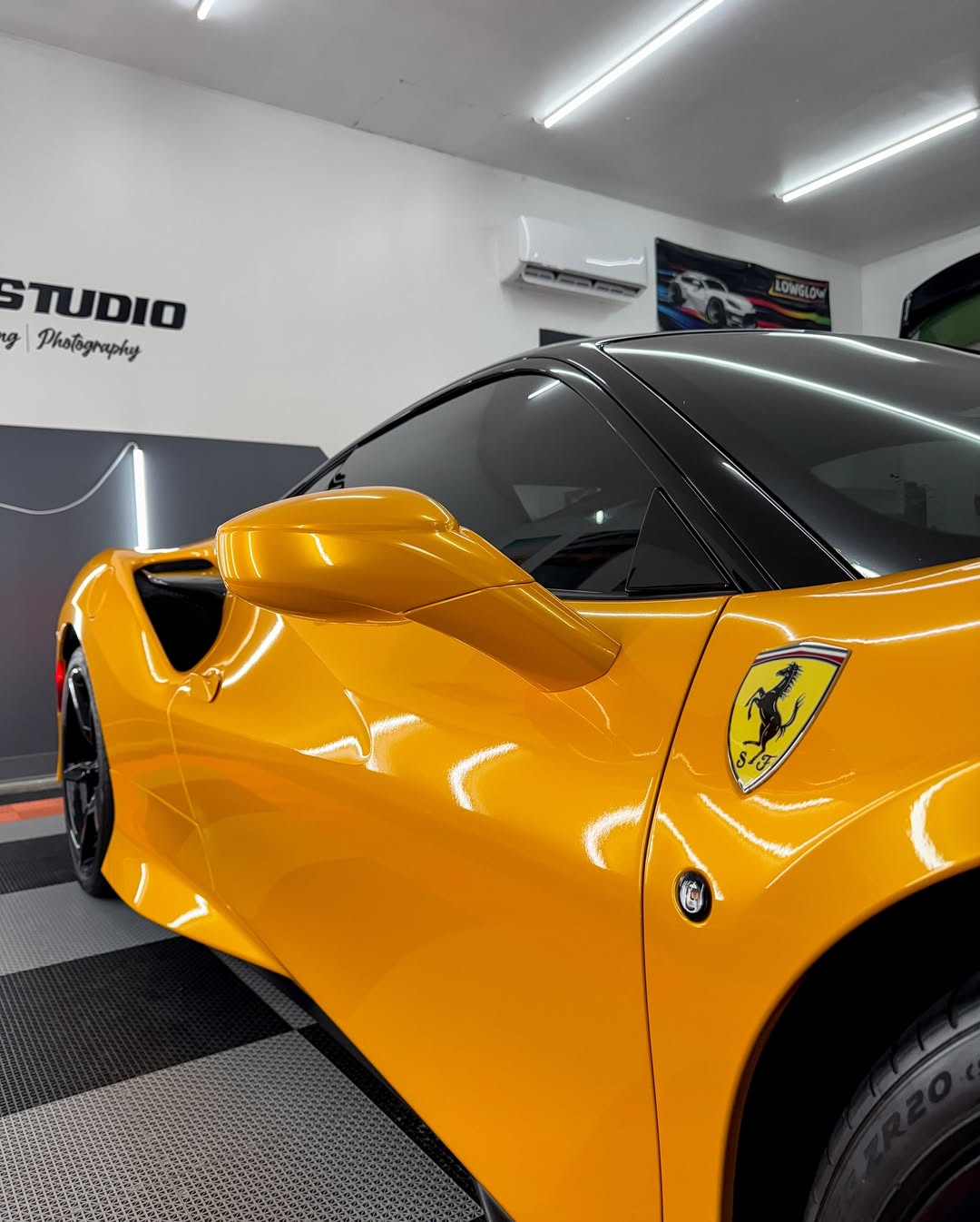 Ravoony Plus Glossy Metallic Yellow Car Wrap review Ashley Clark 04