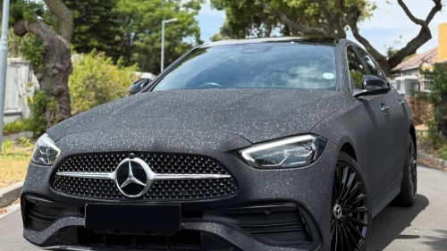 Ravoony Plus PET Super Glitter Black Car Vinyl Wrap review 