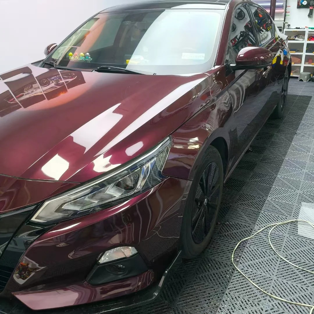 Ravoony Plus PET Gloss Glaze Black Red Vinyl Wrap review James Wilson