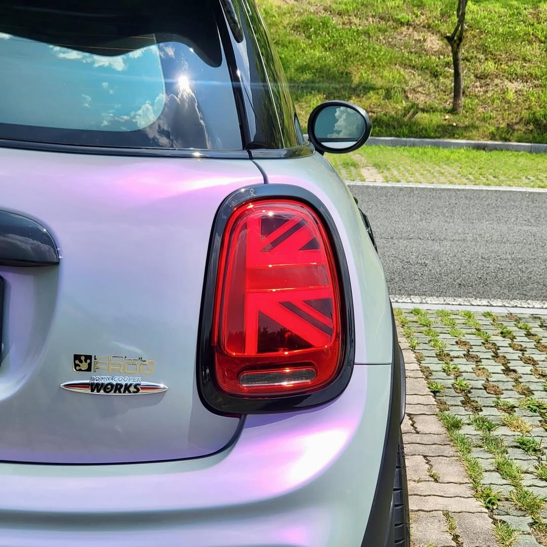 Ravoony Plus PET Glossy Metallic Crystal Grey Purple Car Wrap review amy ald 02