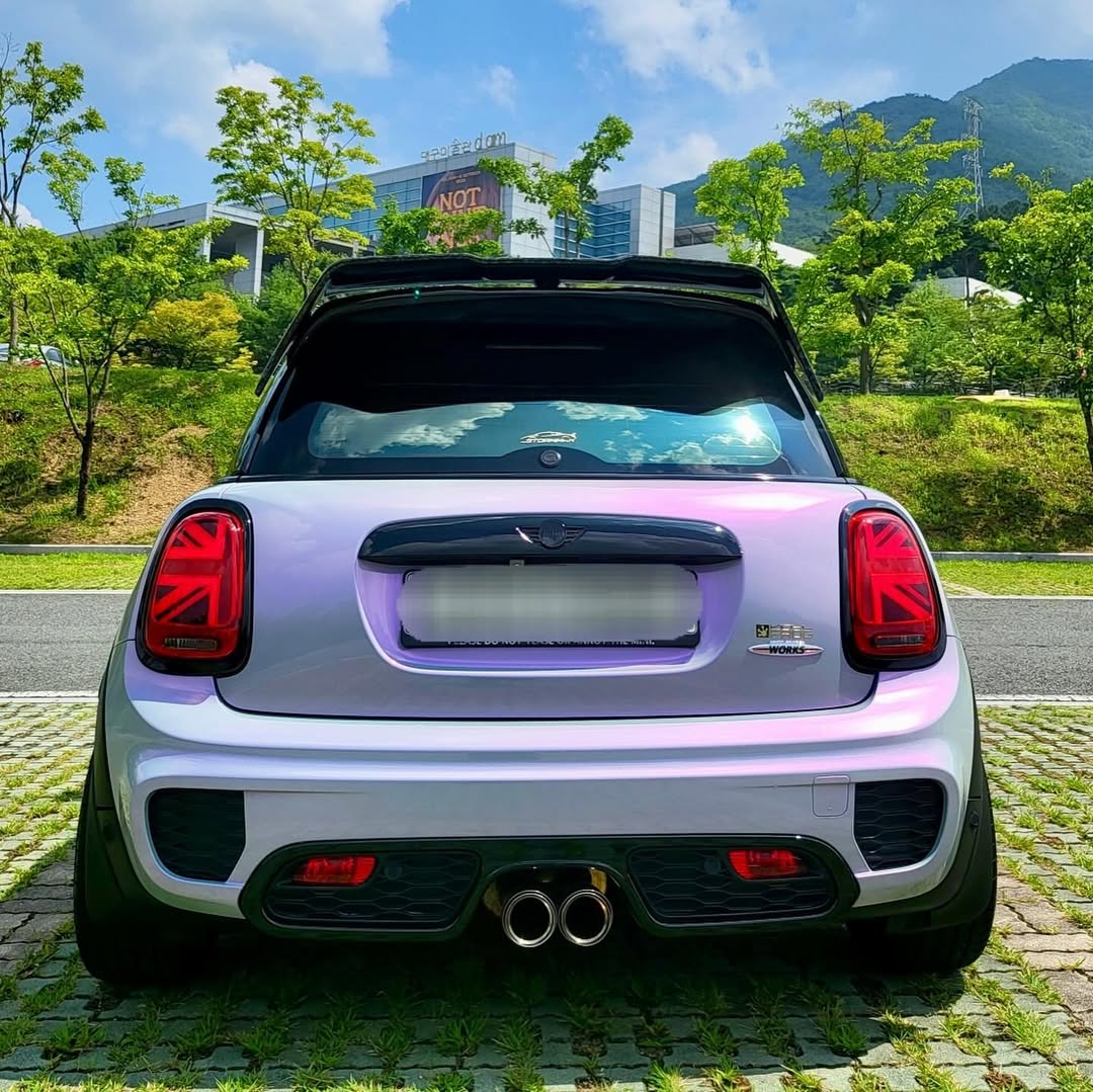 Ravoony Plus PET Glossy Metallic Crystal Grey Purple Car Wrap review amy ald 03