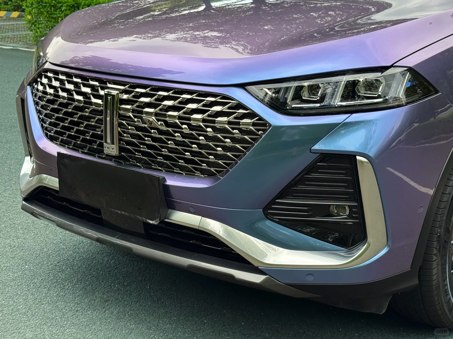 Ravoony Plus PET Glossy Metallic Crystal Grey Purple Car Wrap review Nicole Taylor 03