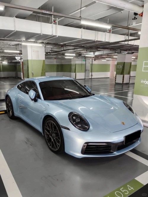 Ravoony Plus Gloss Metallic Porsche Ice Blue Car Wrap review 
