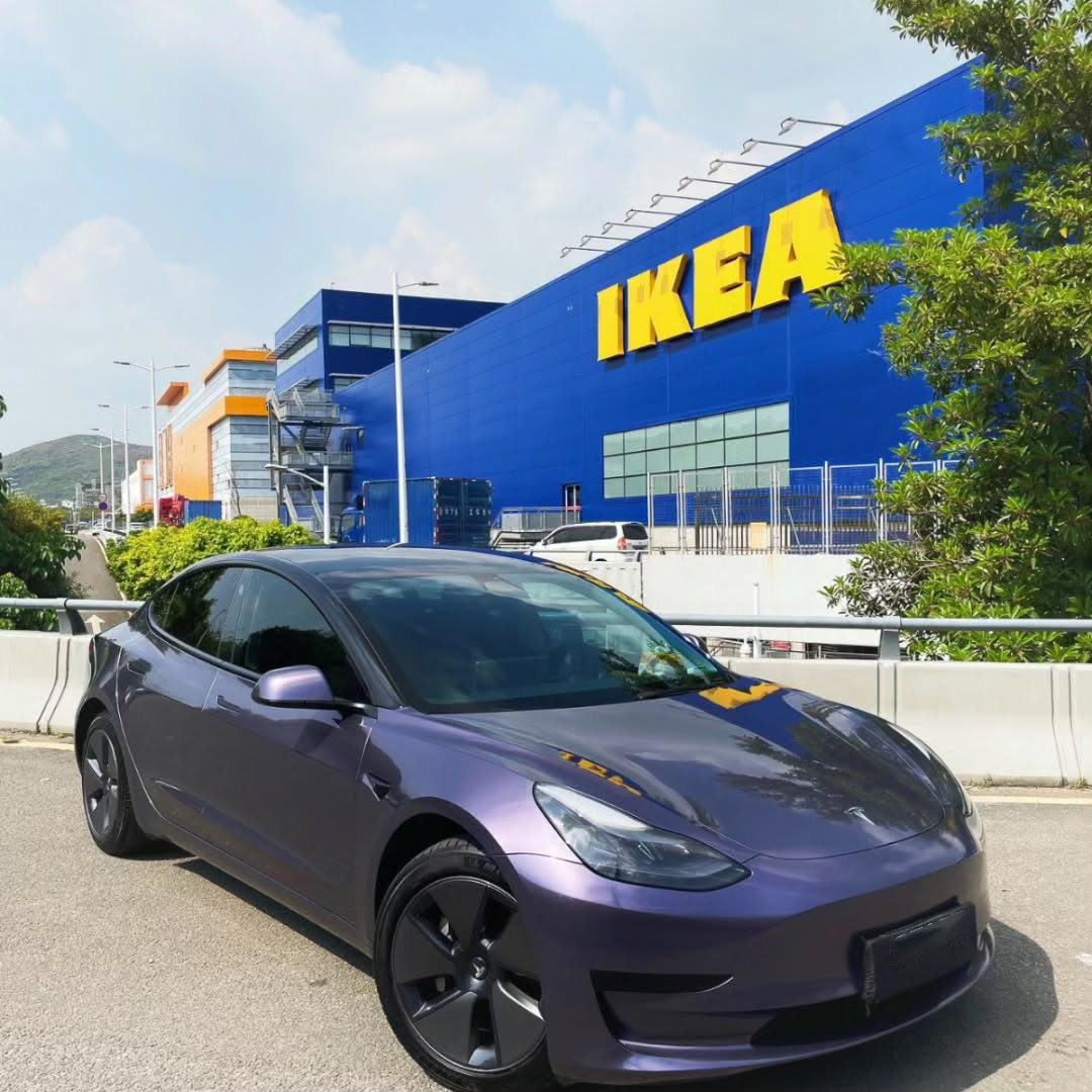 Ravoony Plus Bentley Gloss Grey Violet Car Vinyl Wrap review Ava Bennett 01