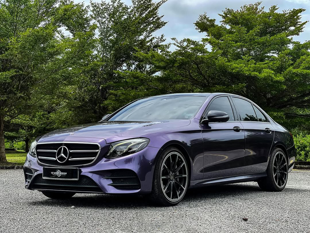 Ravoony Plus Bentley Gloss Grey Violet Car Vinyl Wrap review Lucas Green 03