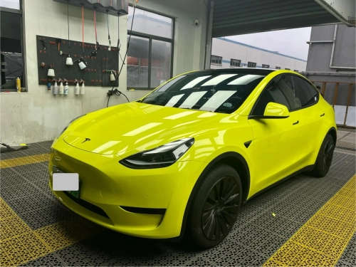Ravoony Plus Glossy Crystal Lemon Yellow Vinyl Wrap review 