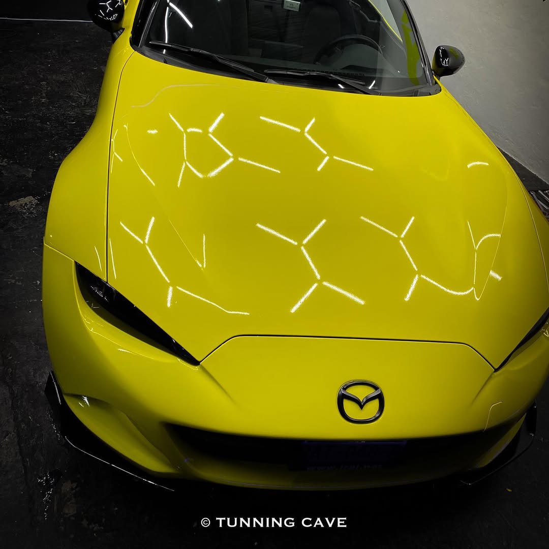 Ravoony Plus Glossy Crystal Lemon Yellow Vinyl Wrap review 3