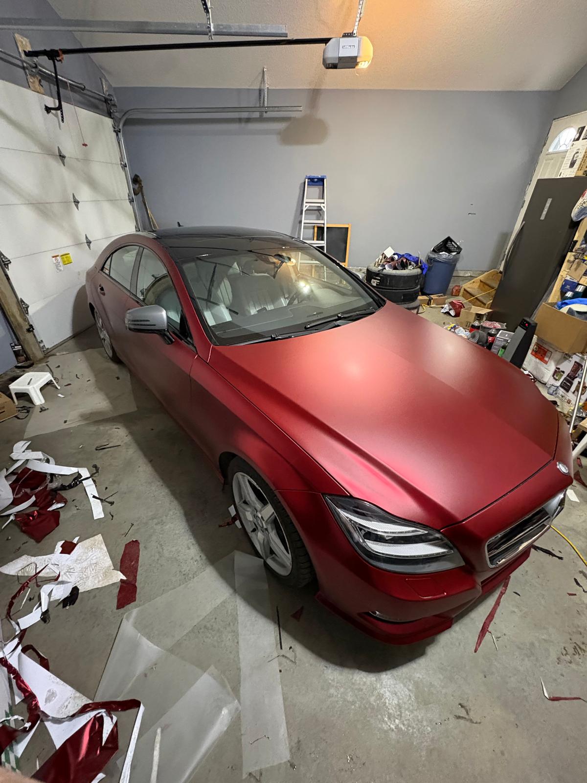 Ravoony Plus PET Matte Chrome Romanee Red Vinyl Car Wrap review Angad Chahal 00