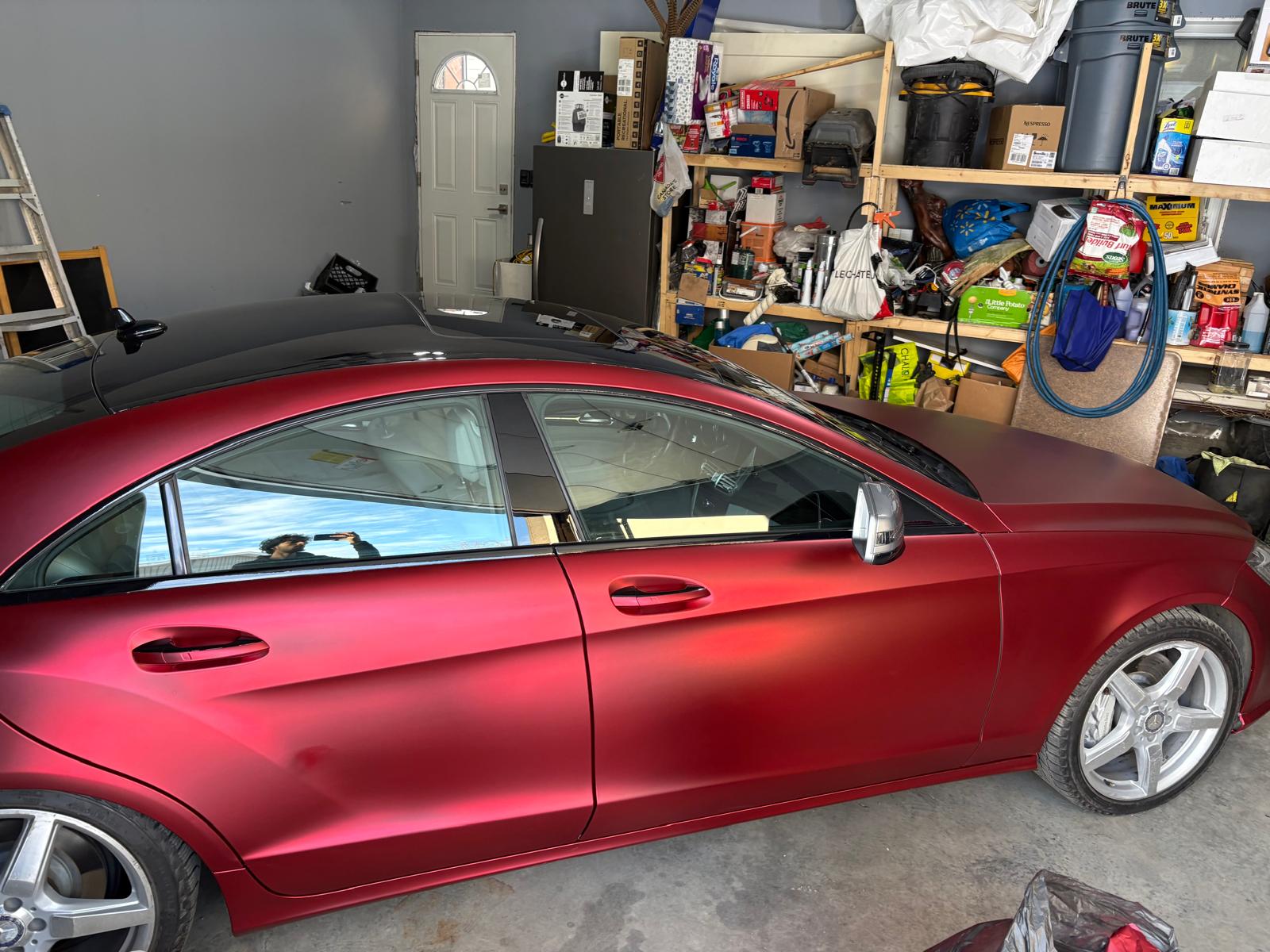 Ravoony Plus PET Matte Chrome Romanee Red Vinyl Car Wrap review Angad Chahal 02