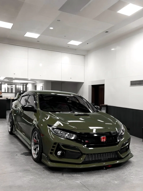 Ravoony Plus Audi Gloss Army Green Vinyl Car Wrap review 