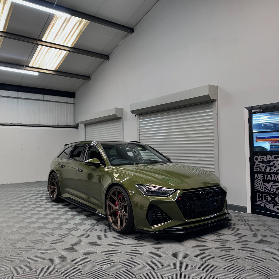 Ravoony Plus Audi Gloss Army Green Vinyl Car Wrap review Luna Bell 00