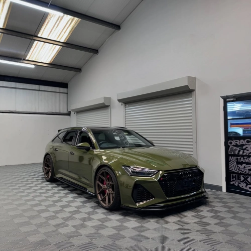 Ravoony Plus Audi Gloss Army Green Vinyl Car Wrap review 